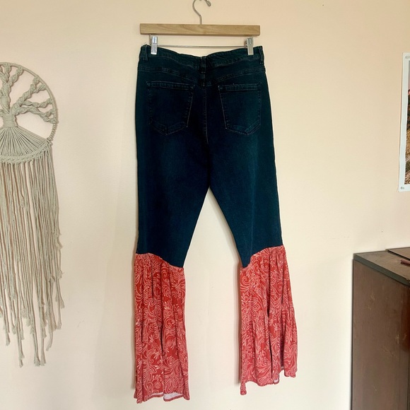 Upcycled Hippie Bell Bottoms - Picture 3 of 3